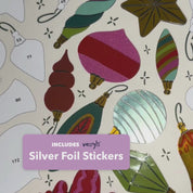 Vintage Christmas Ornaments Canvas