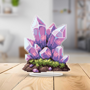 Pink Crystal Acrylic Standee