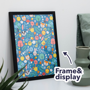 Citrus Mosaic Garden Canvas